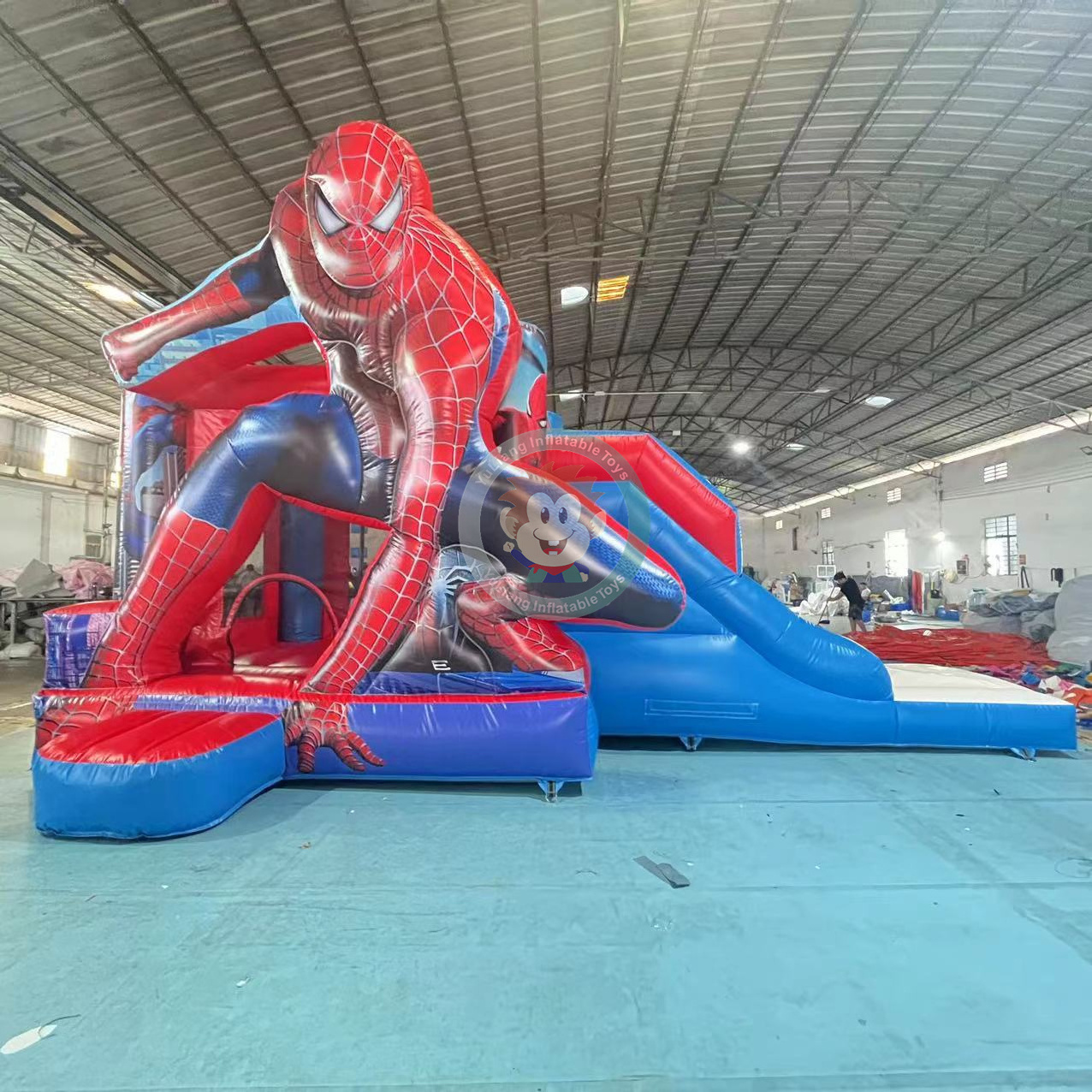 inflatable jumping house with water slide jumping castles inflatable water slide color party bounce house for kids inflatable