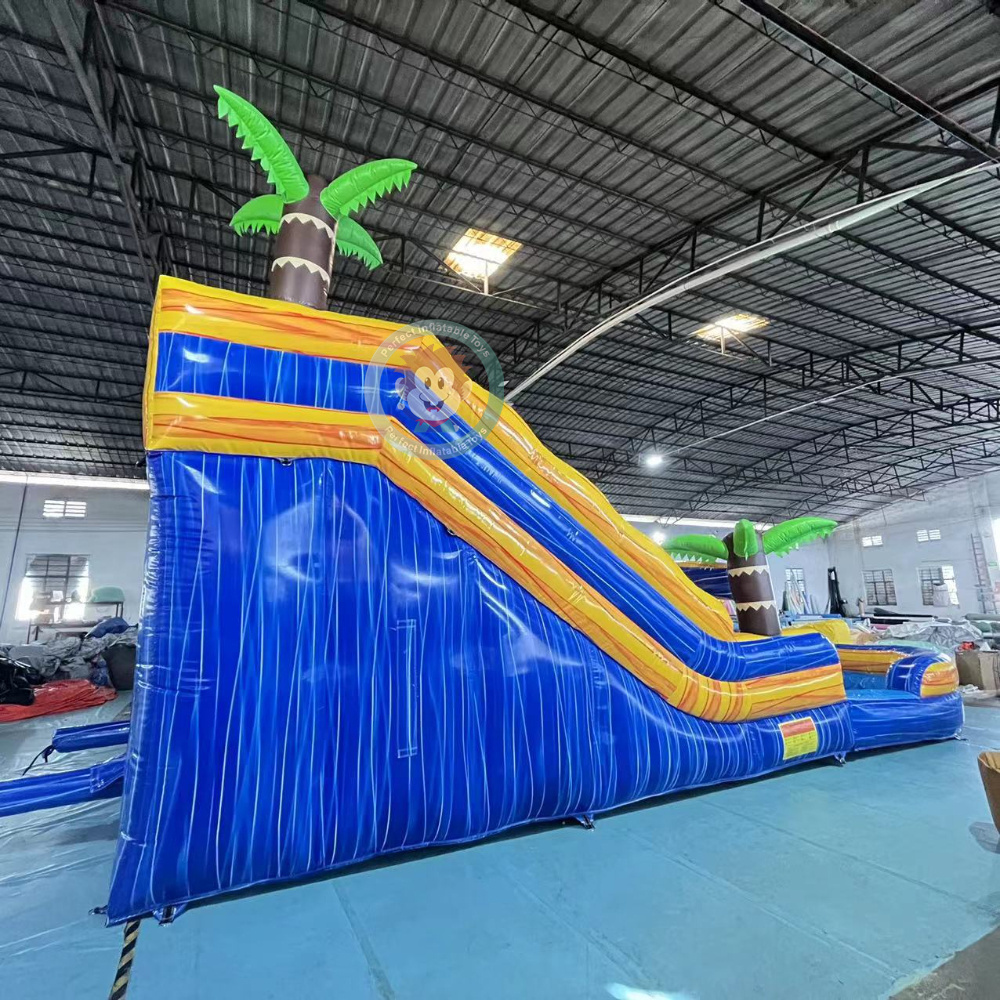 Half pipe inflatable water slide lake inflatable water slides inflatable water slide clearance