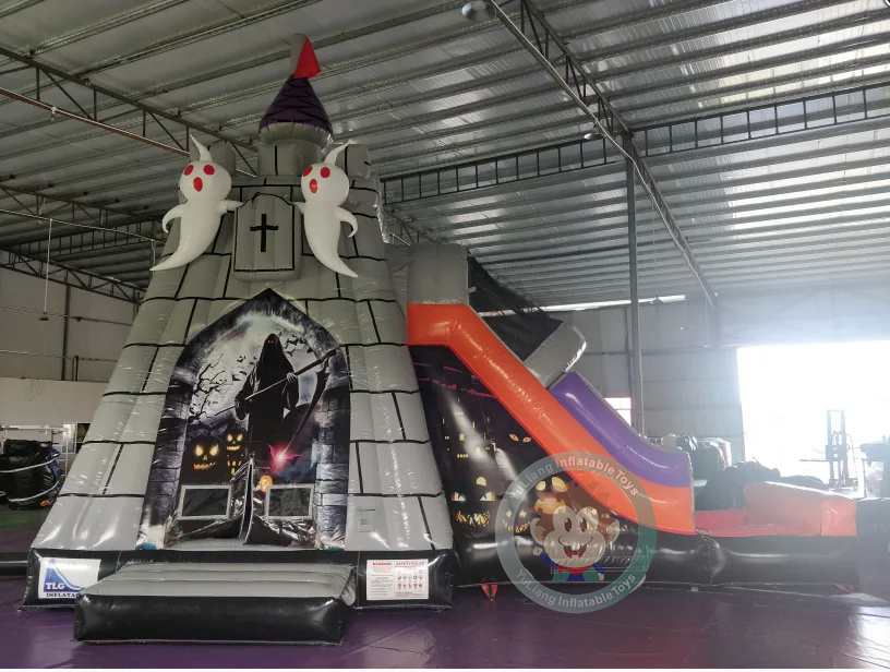 2023 halloween america inflatable bouncy castle sales of pumpkin inflatable castles ghost jumping castles inflatable water slide