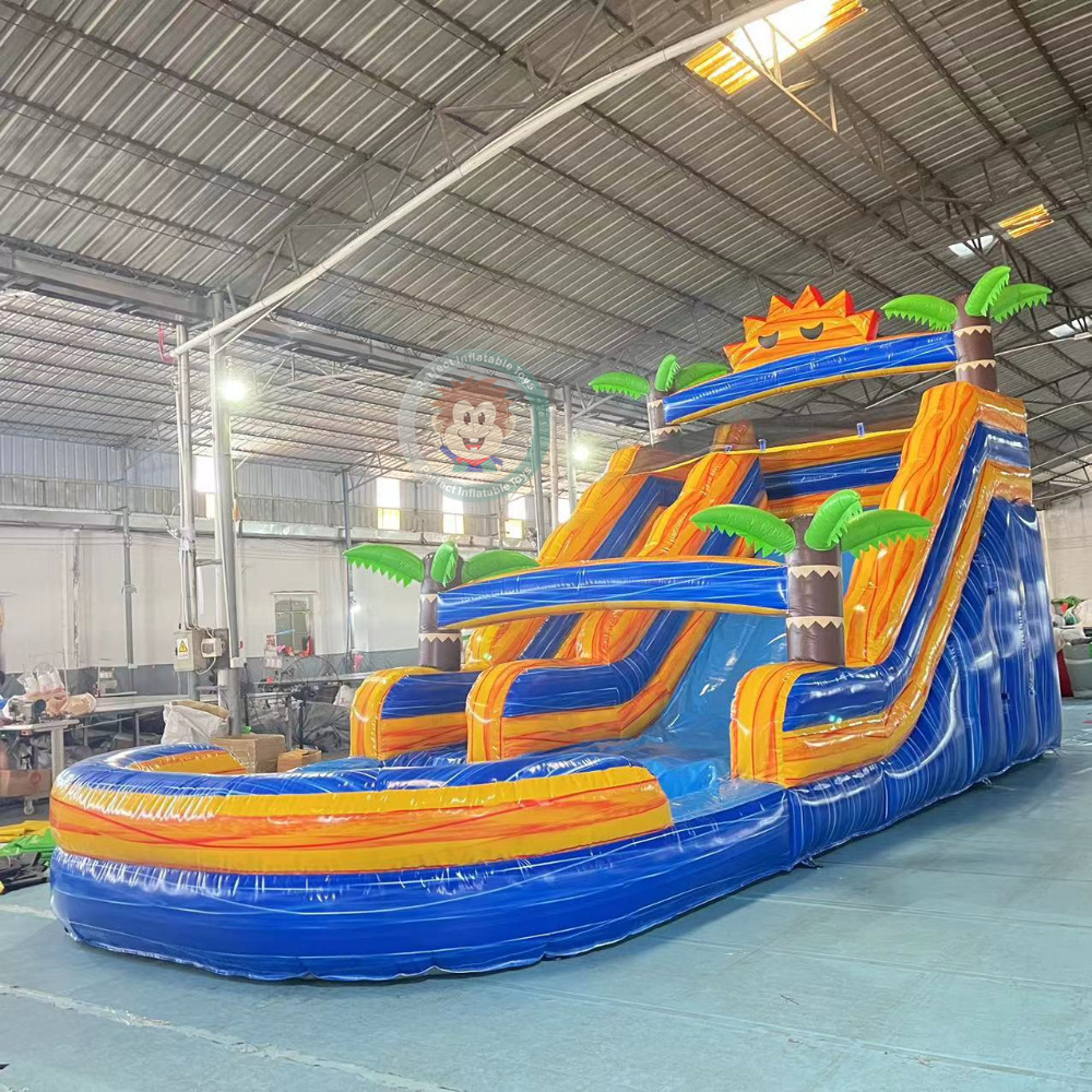 Half pipe inflatable water slide lake inflatable water slides inflatable water slide clearance