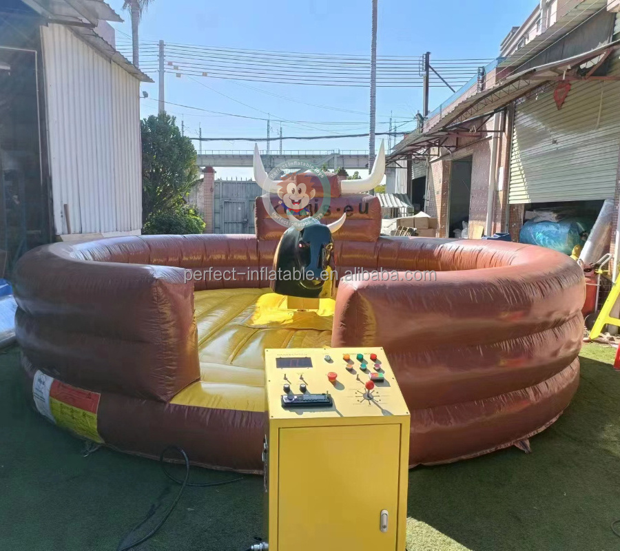 Amusement park games rodeo mechanical bull inflatable bullfighting machine for sale mechanical bull