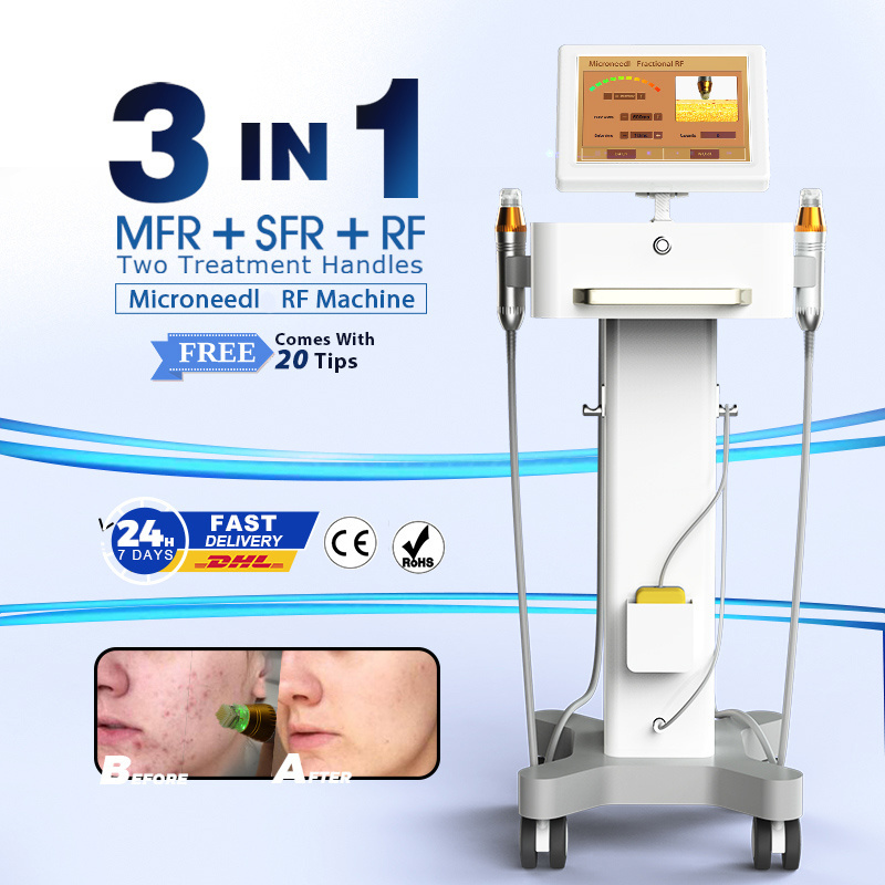 Micro needle RF Skin Rejuvenation fractional microneedl rf wrinkle removal Treatment Machine