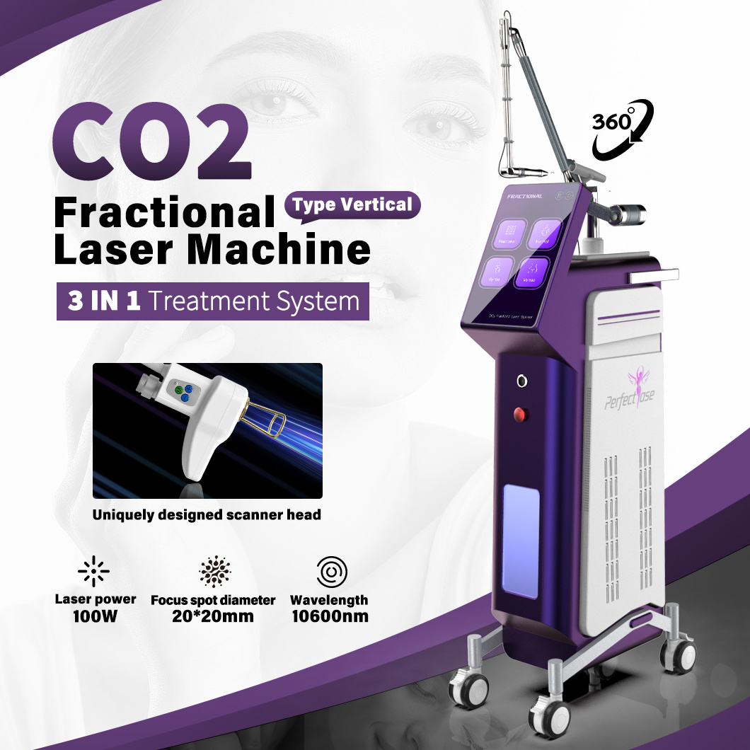 Fractional CO2 Laser CO2 Fraccionado CO2 Fractional Laser Machine Erbium Laser Dermatology Equipment