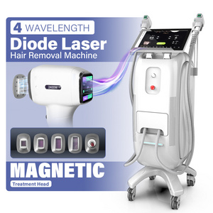 4 wave 755 808 940 1064nm handle diodo laser salon beauty equipment diode laser hair removal machine professional