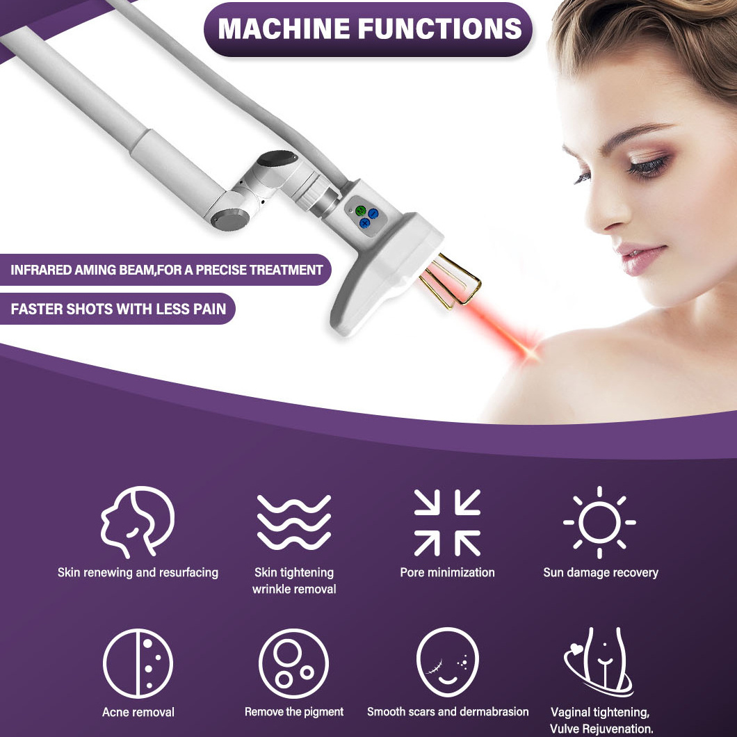 Fractional CO2 Laser CO2 Fraccionado CO2 Fractional Laser Machine Erbium Laser Dermatology Equipment