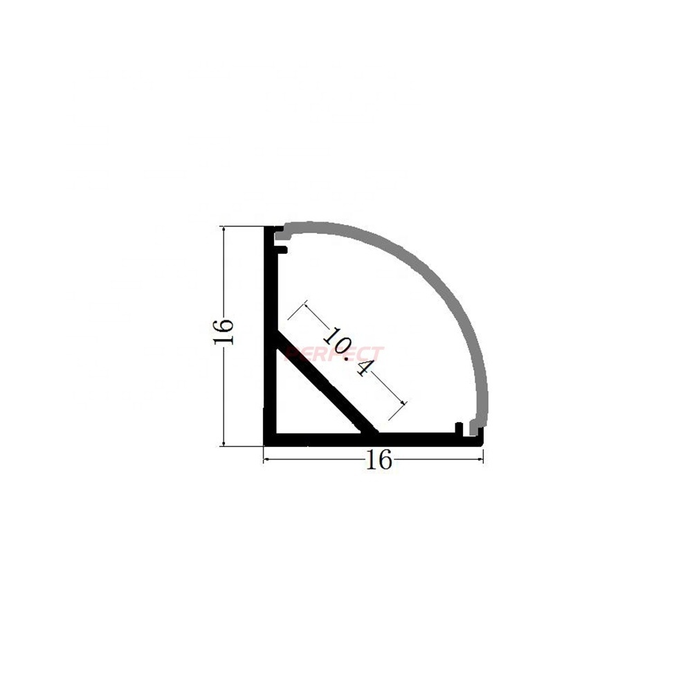 V shape Aluminum profile led lighting aluminum window frame parts aluminum channel for led strip