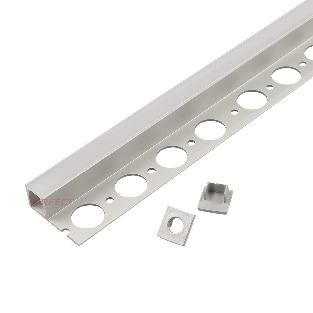 Wing Recessed Aluminium Led Profile Architectural Gypsum Ceiling Wall Alu Led Channel Tile Trim Profile For Led Strip