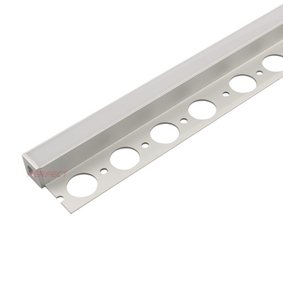 Wing Recessed Aluminium Led Profile Architectural Gypsum Ceiling Wall Alu Led Channel Tile Trim Profile For Led Strip