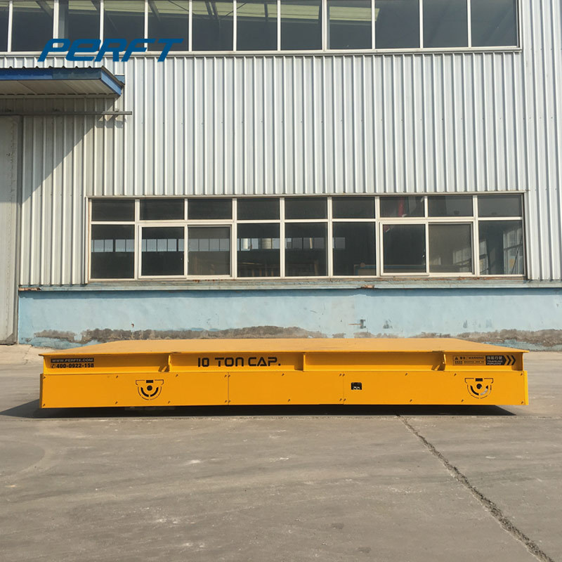 Industrial Use Railroad Flat Wagon Electric Transfer Bogie Flat Car / industrial flat car / Trackless transfer cart