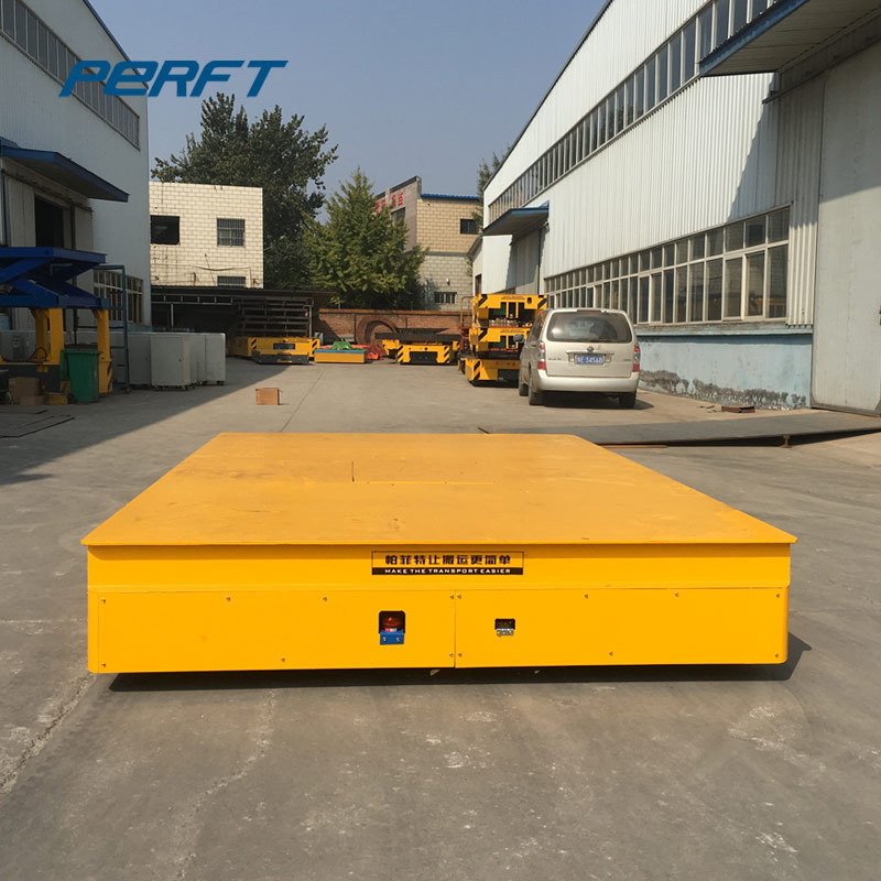 Industrial Use Railroad Flat Wagon Electric Transfer Bogie Flat Car / industrial flat car / Trackless transfer cart