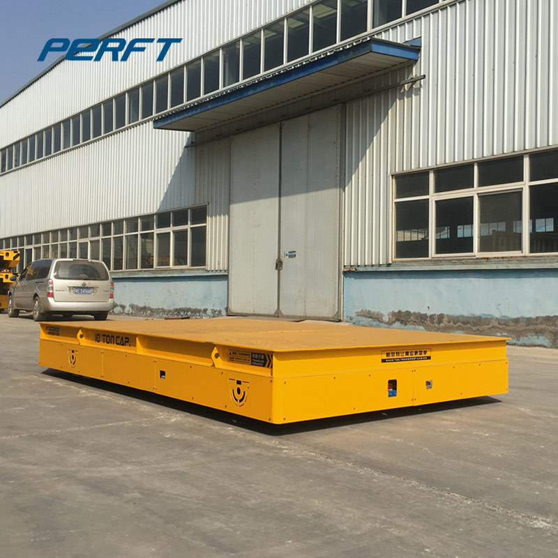 Industrial Use Railroad Flat Wagon Electric Transfer Bogie Flat Car / industrial flat car / Trackless transfer cart