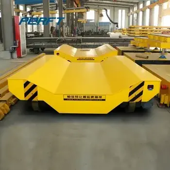 Factory supply  10t Load Electrical Cargo Transfer Trolley Trailer Transfer Cart / railroad trailer