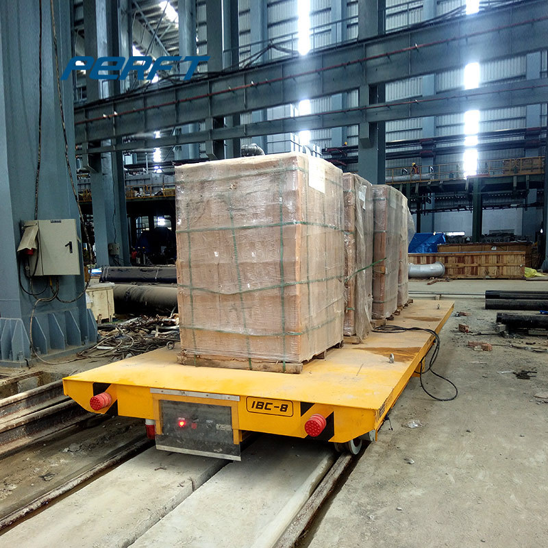 Factory Electric Flat Transfer Cart Trolley for Transport of Industrial Material 1-500t