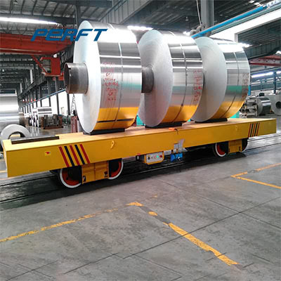 Aluminum Factory  Coil Electric Rail Transfer Cart