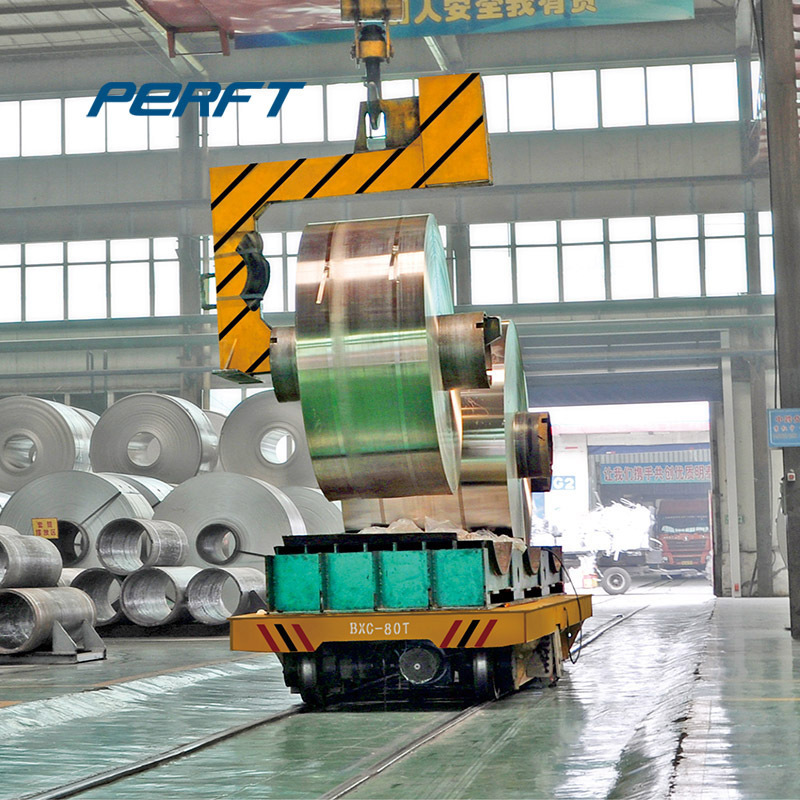 Aluminum Factory  Coil Electric Rail Transfer Cart