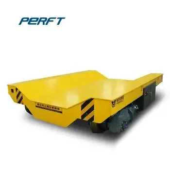 China Supply Transfer Cart 40T Heavy load  railway wagon with coil upender bettery powered trolley / rail trolley