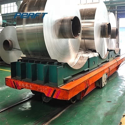 Aluminum Factory  Coil Electric Rail Transfer Cart