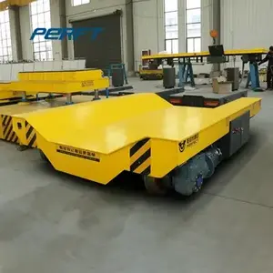 Factory supply  10t Load Electrical Cargo Transfer Trolley Trailer Transfer Cart / railroad trailer