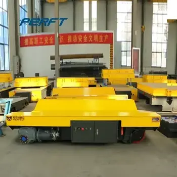 Factory supply  10t Load Electrical Cargo Transfer Trolley Trailer Transfer Cart / railroad trailer