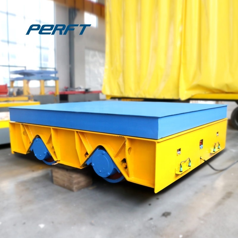 China Supply 10t Load Electrical Cargo Transfer Trolley Trailer Transfer Cart / railroad trailer