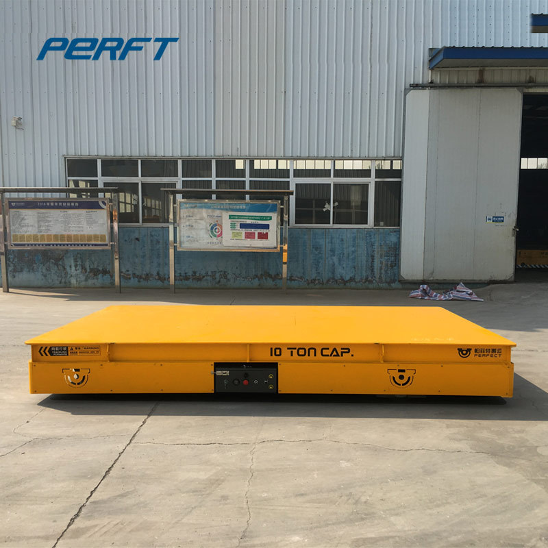 Industrial Use Railroad Flat Wagon Electric Transfer Bogie Flat Car / industrial flat car / Trackless transfer cart