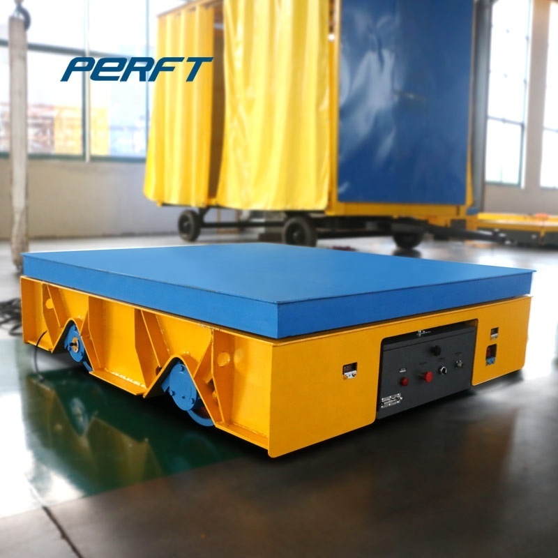 China Supply 10t Load Electrical Cargo Transfer Trolley Trailer Transfer Cart / railroad trailer