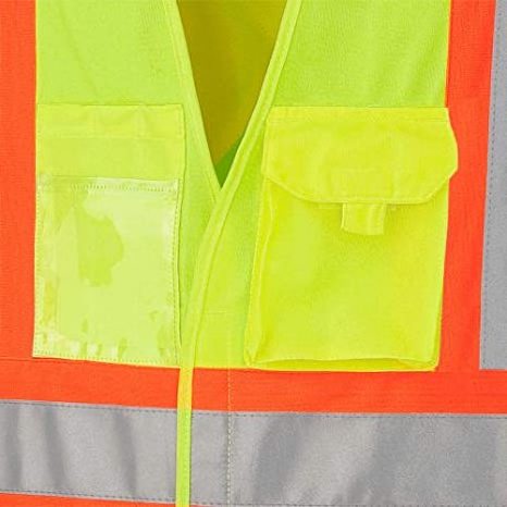 OEM Customized Logo Hi Vis Men's Workwear Coverall Road Safety Vest Reflective Polo Shirt