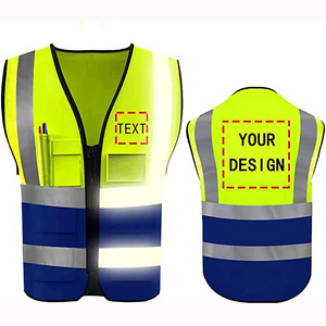 New arrivals Hi-Vis Fluorescent safety vest custom colors reflective gear Sizes to fit Small Medium Large