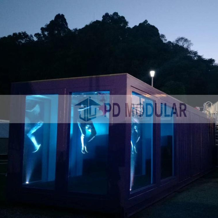 Artificial Steel Structure Swimming Pool Shipping Container Swimming Pool Surfable Pool