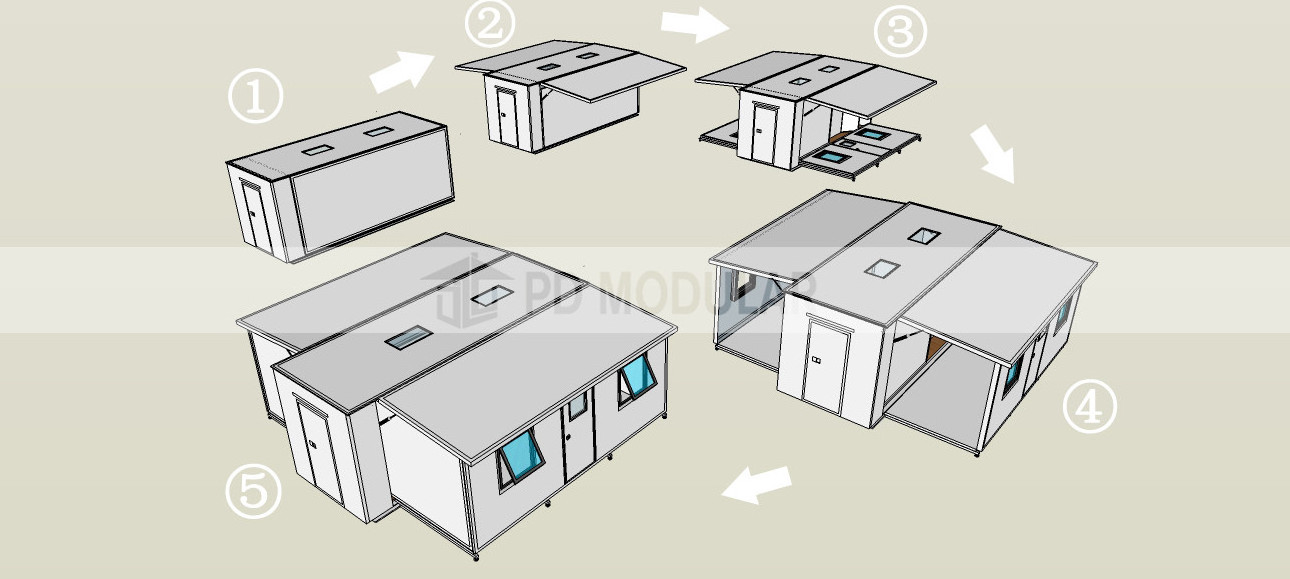 Luxury Fully Furnished China Prefabricated Mobile Storage Prebuilt Container Home