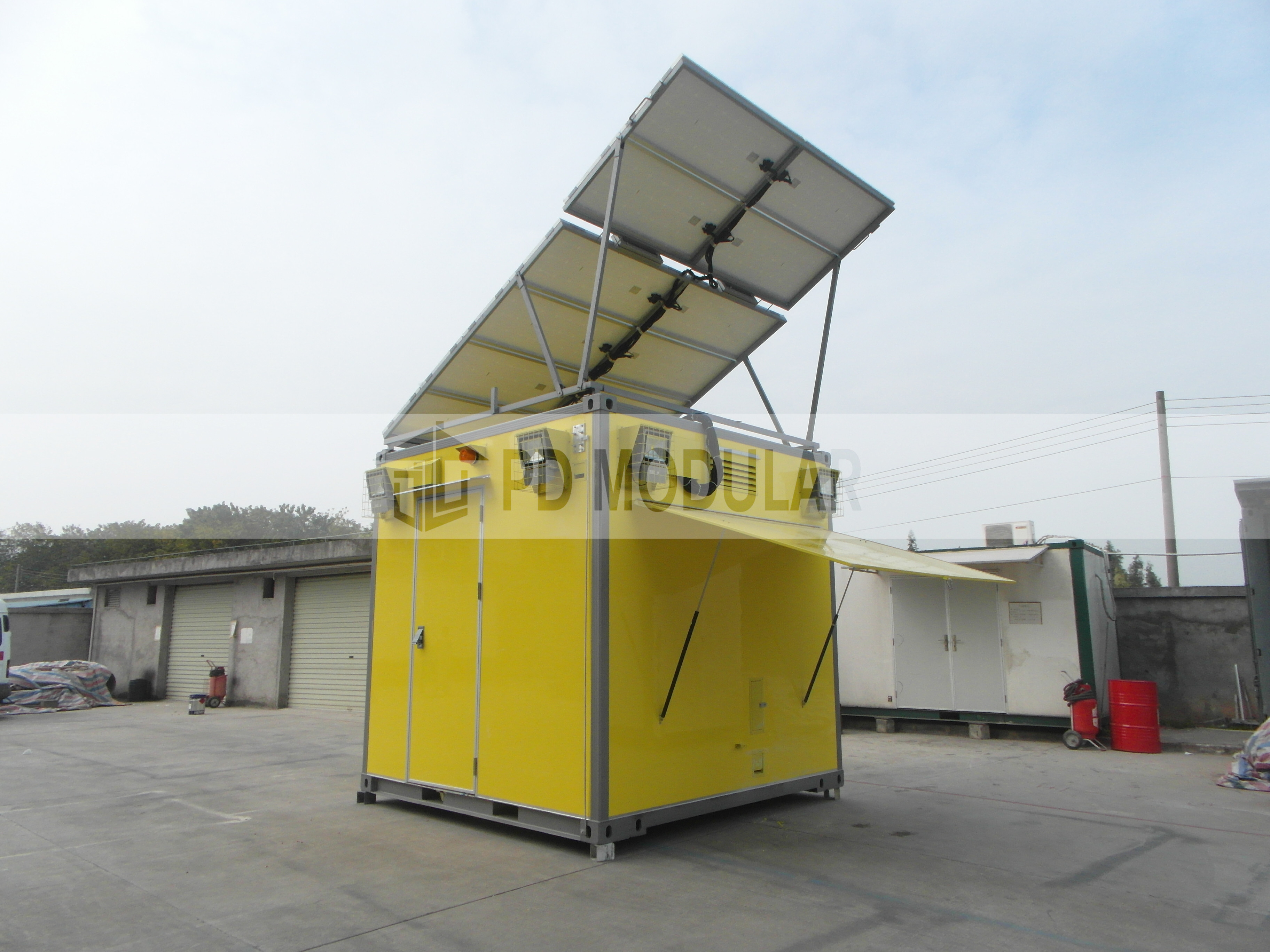 Multi-functional Shelter Communication Engine Room Portable Telecom Room Outdoor Shelters with solar panel