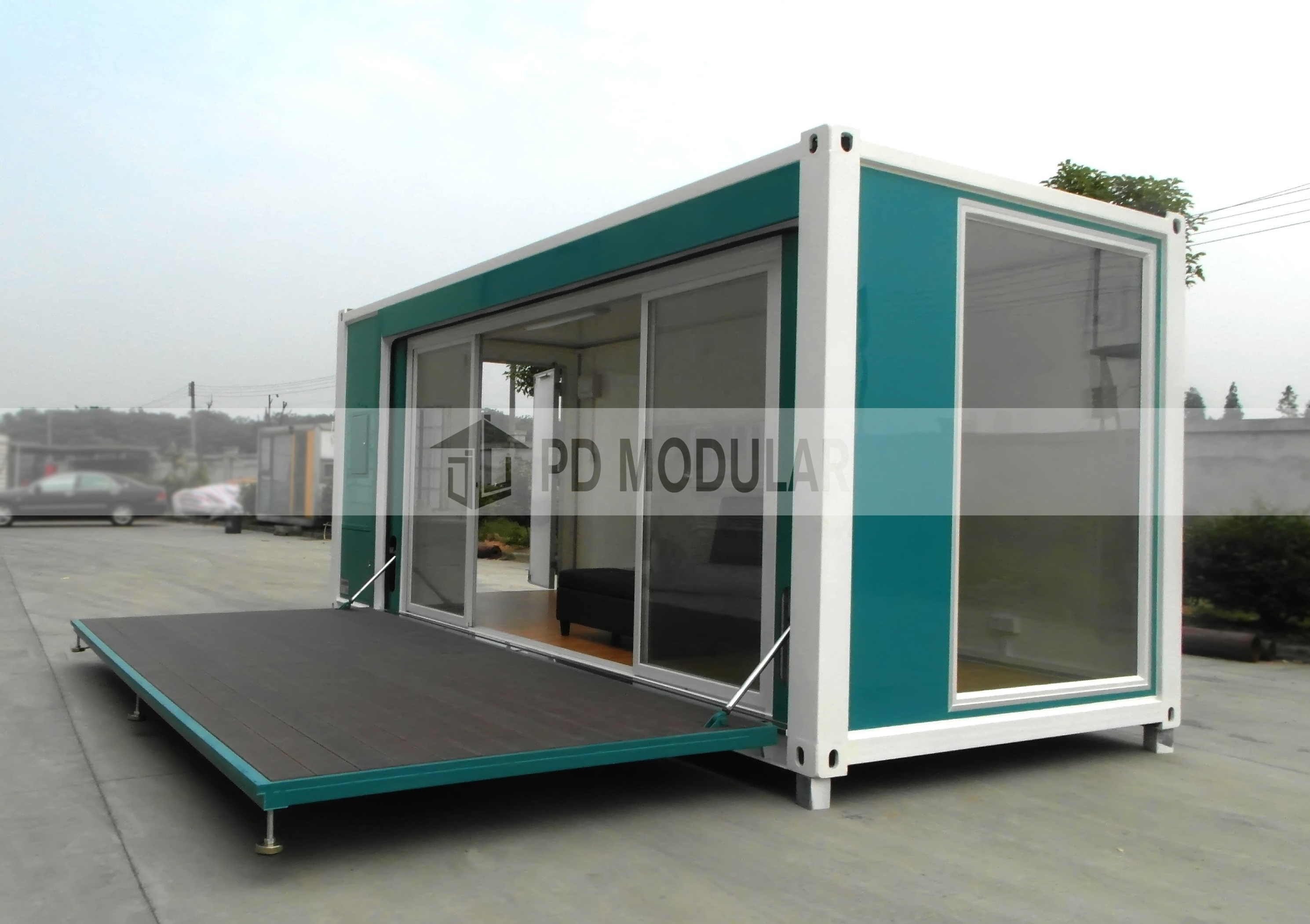 Prefabricated Mobile Container Coffee Shop Ice Cream Shop