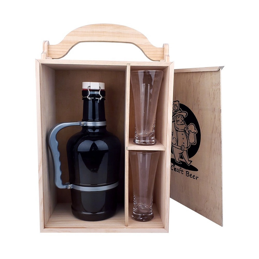 2L Swing Top Amber Beer Growler