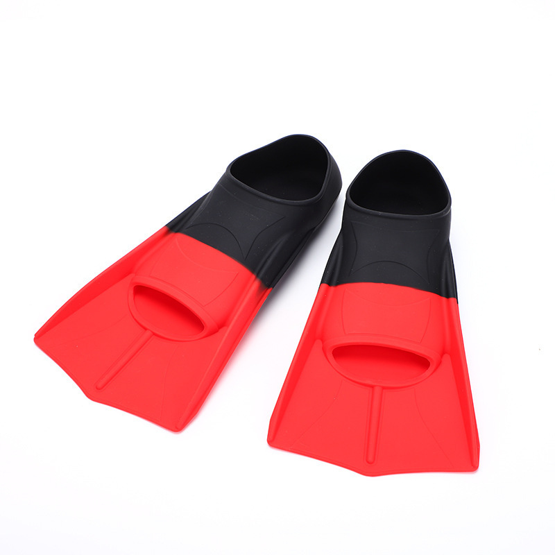 JSJM Adult 3 Colors Silicone Swimming Fins Diving Fins Aletas De Silicone Swim Short Fins Silicone