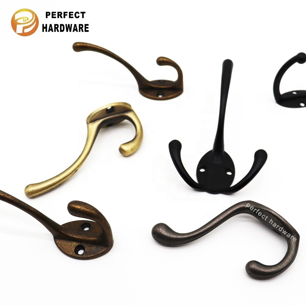 Hot Selling Furniture wall mount hanger Hardware zinc alloy Coat Hat Hook Furniture Clothes Hook