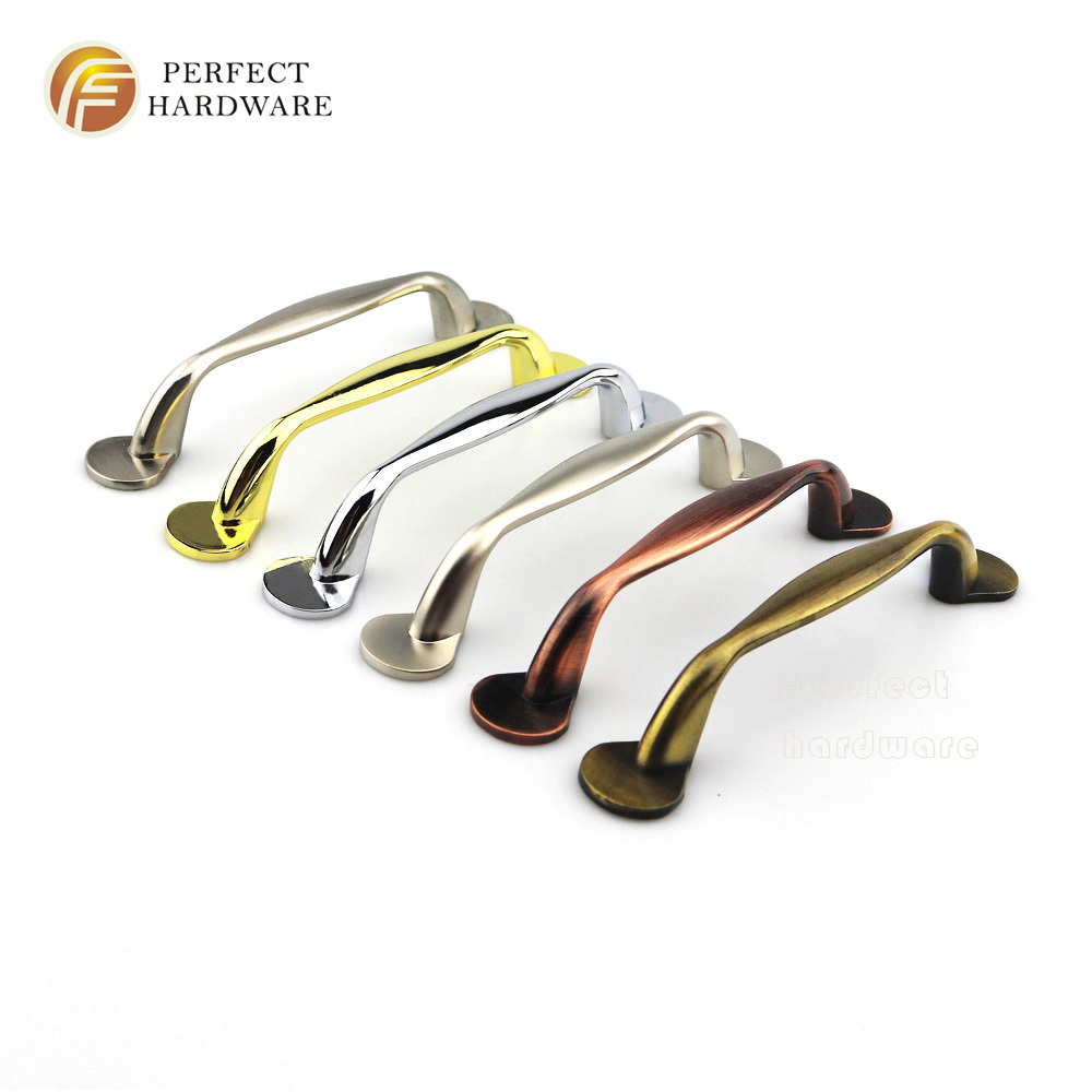 Kitchen Pulls Modern kitchen Gold furniture cabinet handle china furniture hardware supplier brushed nickel cabinet handles