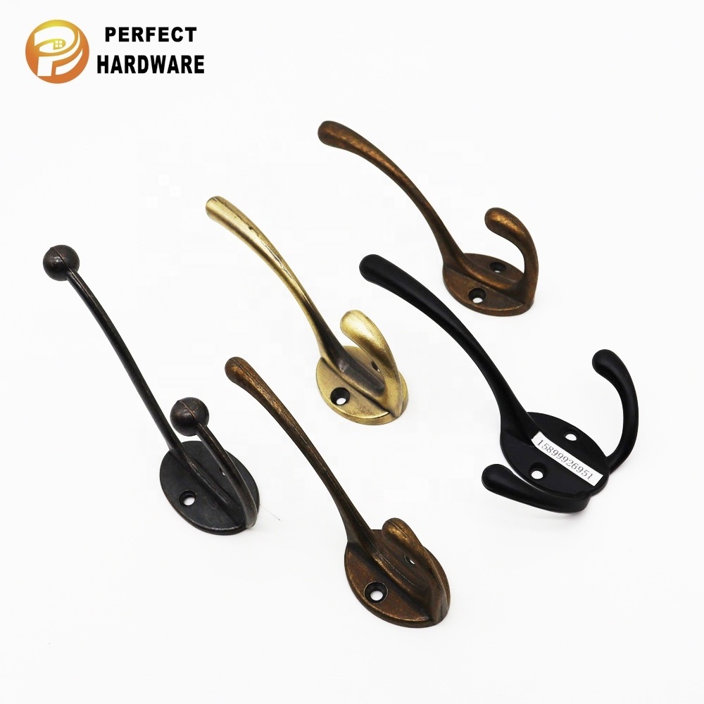 Hot Selling Furniture wall mount hanger Hardware zinc alloy Coat Hat Hook Furniture Clothes Hook