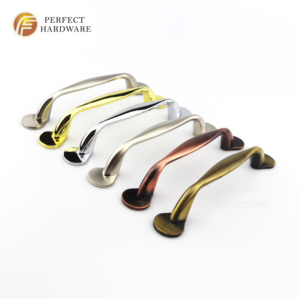 Kitchen Pulls Modern kitchen Gold furniture cabinet handle china furniture hardware supplier brushed nickel cabinet handles