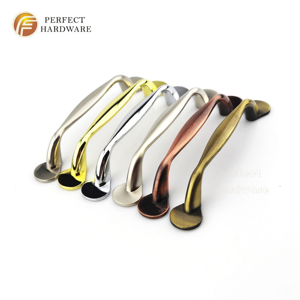 Kitchen Pulls Modern kitchen Gold furniture cabinet handle china furniture hardware supplier brushed nickel cabinet handles