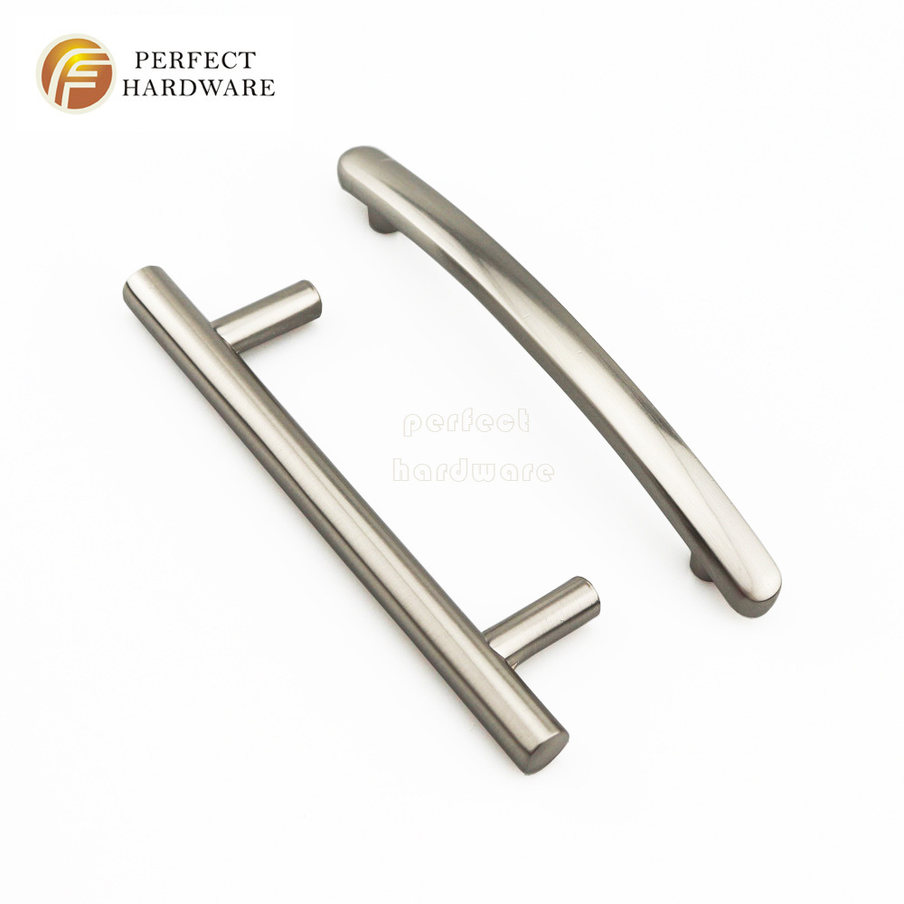 New styles  Furniture Cabinet Handles modern Drawer Pulls  Brushed Nickel Kitchen Cupboard High Quality Handles