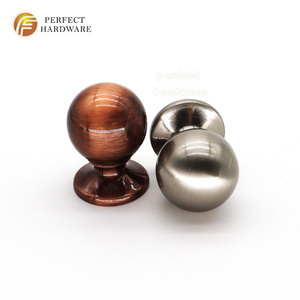 Handles for furniture cabinet Factory Direct Sale black Drawer Round Furniture Pulls And Knobs zincalloy handles