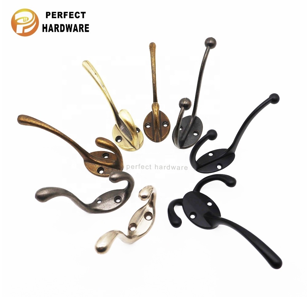 Hot Selling Furniture wall mount hanger Hardware zinc alloy Coat Hat Hook Furniture Clothes Hook