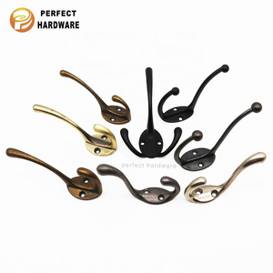 Hot Selling Furniture wall mount hanger Hardware zinc alloy Coat Hat Hook Furniture Clothes Hook