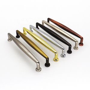 unique kitchen cabinet handles luxury Furniture zinc alloy wardrobe cabinet kitchen handle and pulls