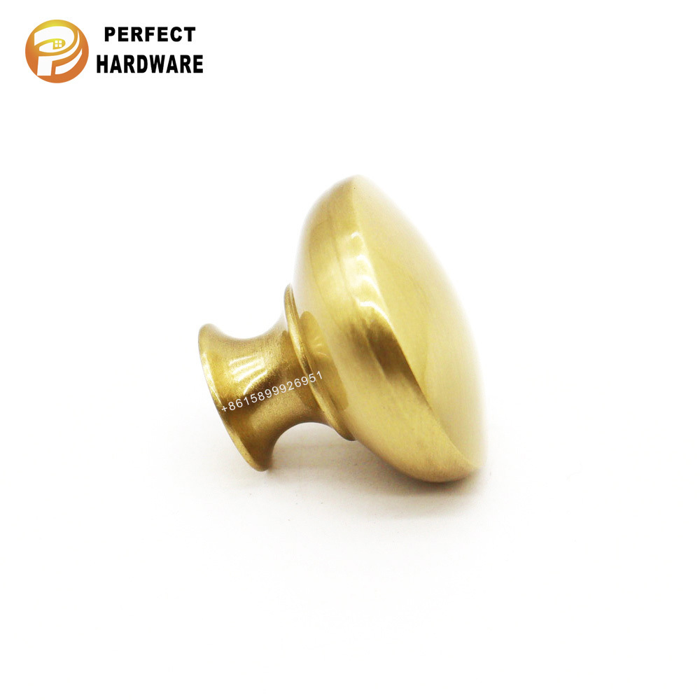 Brushed Brass Gold Furniture Drawer Cabinet Door Handles And Knobs Decorative round Small Knob