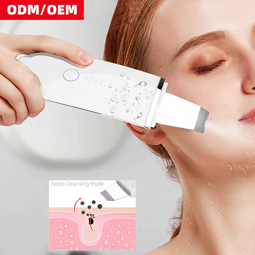 Multifunctional 24khz Ultrasonic Skin Scrubber Deep Cleansing Facial Spatula Machine Beauty Equipment