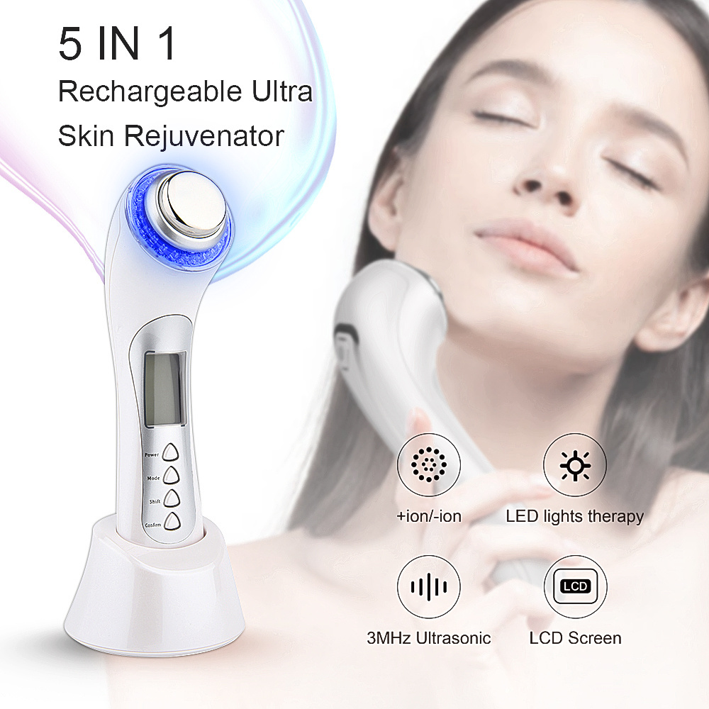 Multifunctional electric facial massage machine skin rejuvenation vibration massager home use beauty equipment