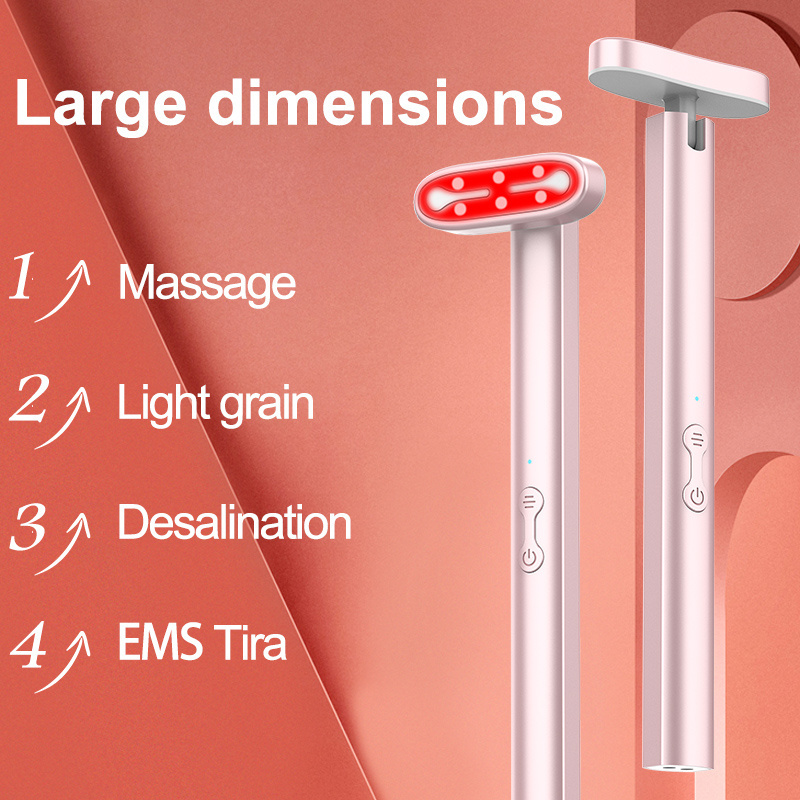 Led Ems Face Lifting Machine 7 in 1 Eye Massager Anti Wrinkle Skin Care Red Light Wand Beauty Device Face Massager