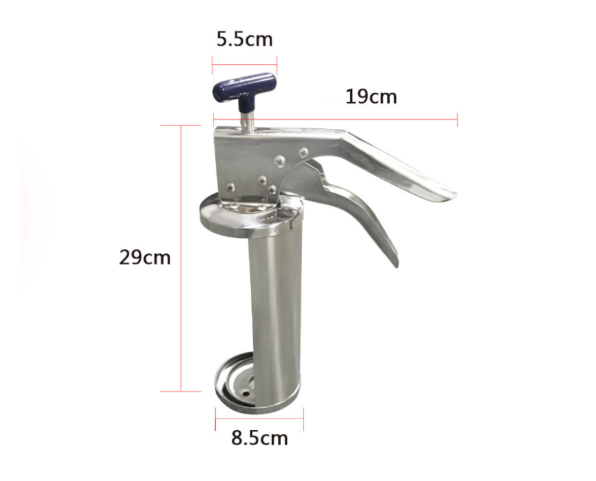 Professional stainless steel 304 KFC Hamburger Sauce Dispenser /Salad Sauce Squeezer Quantitative Dispensing with sauce bottle