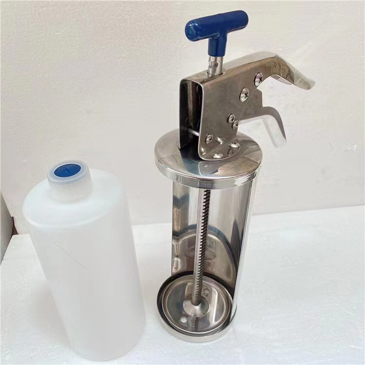 Professional stainless steel 304 KFC Hamburger Sauce Dispenser /Salad Sauce Squeezer Quantitative Dispensing with sauce bottle